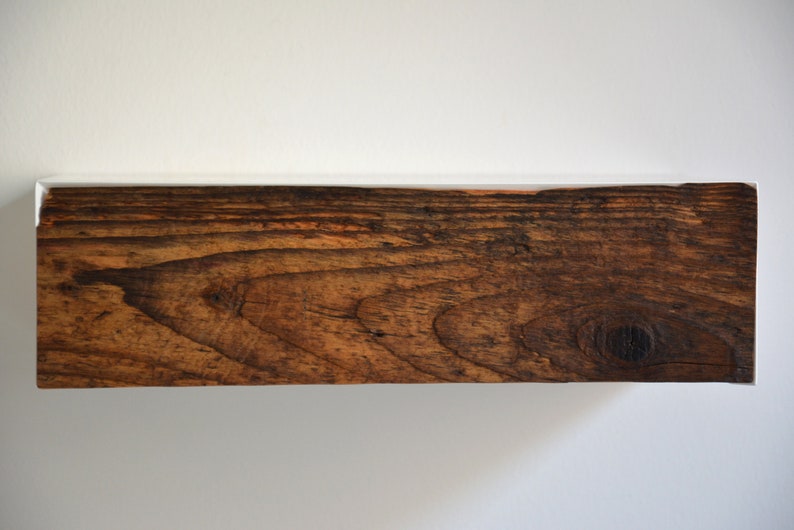 Floating nightstand with RECLAIMED wood drawer Etsy