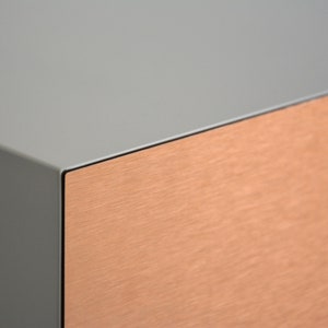 Floating nightstand with COPPER drawer image 2