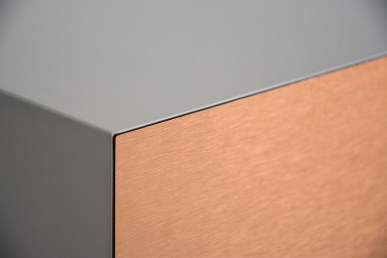 Floating nightstand with COPPER drawer image 2