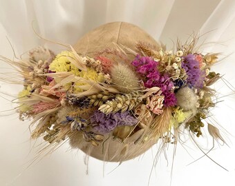 Proud to be Pastel Flower Crown, dried flower, Rainbow, wedding, festival