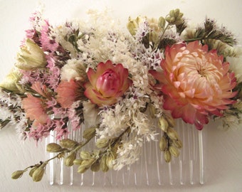 Blush Flower Comb
