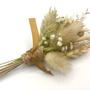 Dried Wildflower Boutonnière, Harvest Moon, Groom, Wedding image 2