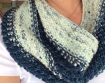 Knitting Pattern | "Waffle Cone Cowl - Worsted" | Cozy Cowl Knitting Instructions | PDF Instant Download