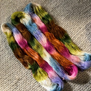 Rainbow Sprinkles Yarn, Superwash Merino Hand Dyed Yarn for Knitting and Crochet, Fingering Weight Yarn, Multicolored Yarn image 6