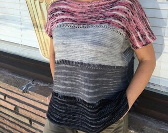 Knitting Pattern, "Layer Cake Tunic", Advanced Beginner Level, PDF Instant Download  **ENGLISH ONLY**