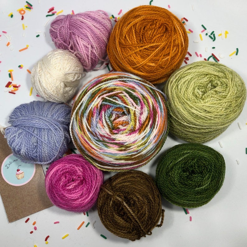 Rainbow Sprinkles Yarn, Superwash Merino Hand Dyed Yarn for Knitting and Crochet, Fingering Weight Yarn, Multicolored Yarn image 3