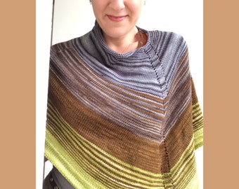 Knitting Pattern, "It Takes Two Poncho", Knitting Instructions, PDF Instant Download  **ENGLISH ONLY**