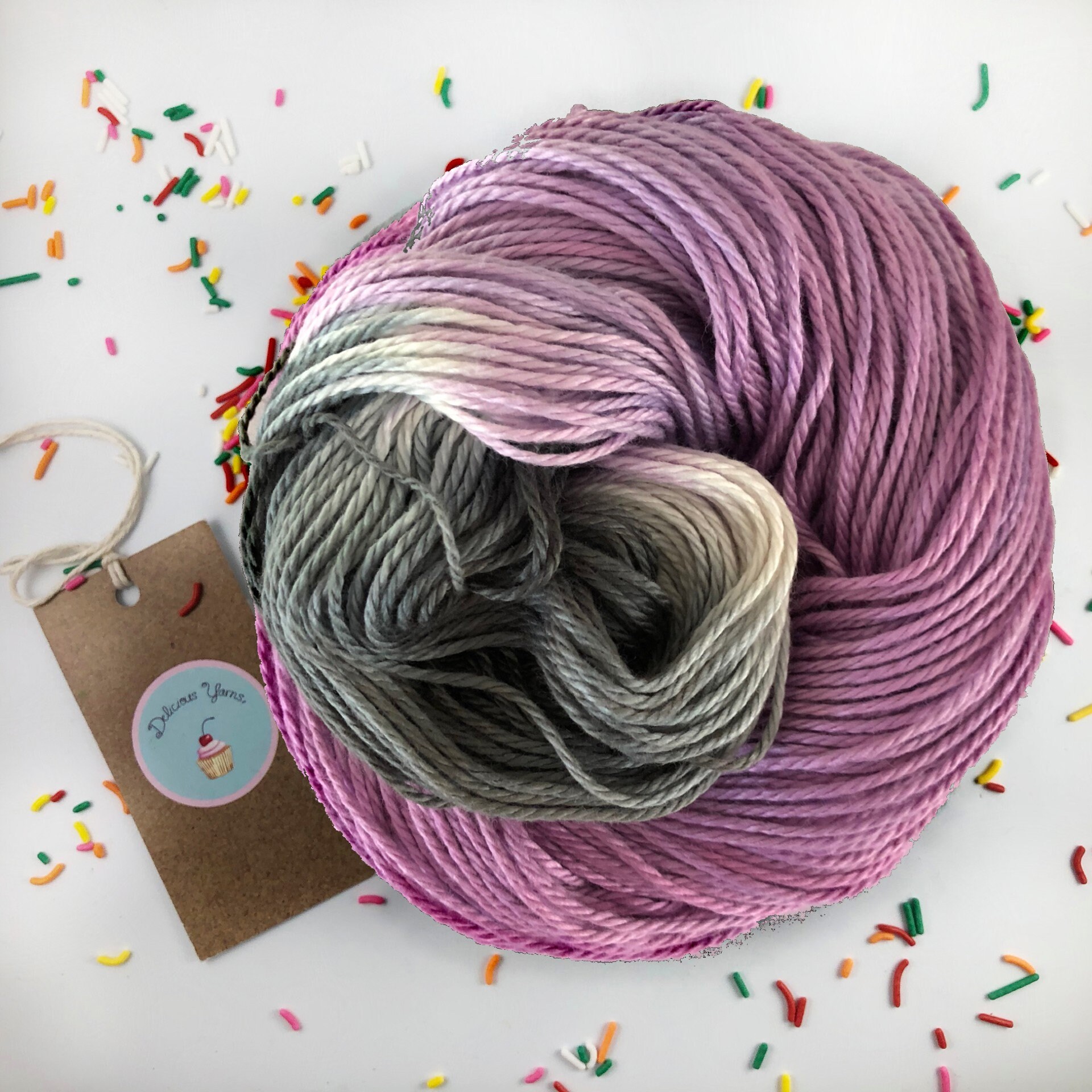 Cotton Bamboo Yarn Worsted Weight Yarn Hand Dyed Yarn for Etsy