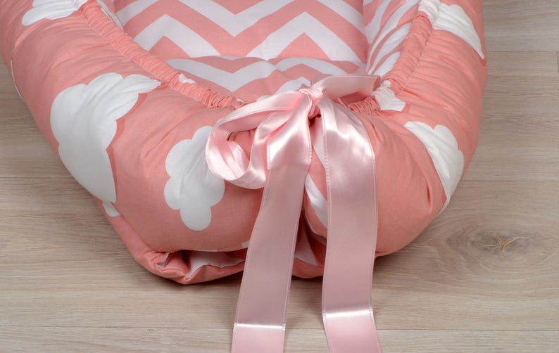 Pink Baby Nest Bed Newborn Baby Carrier Organic Cotton and Etsy