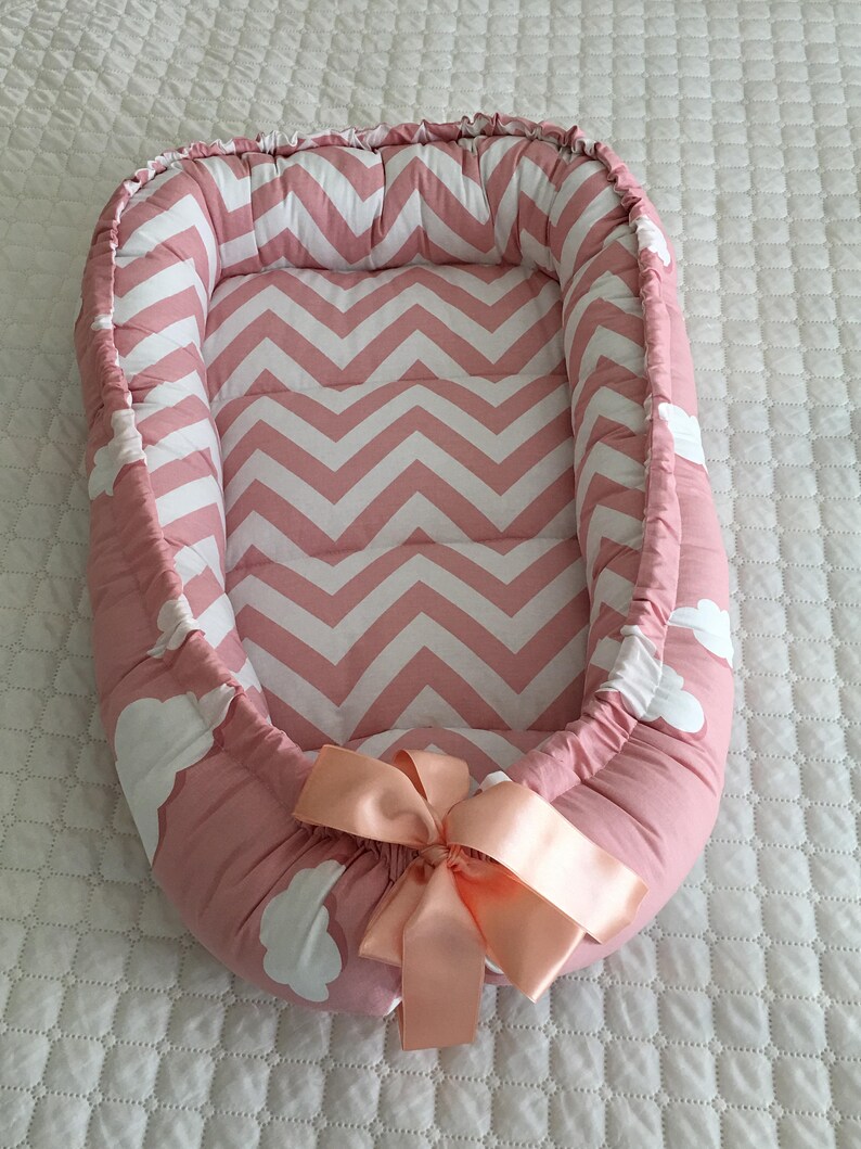 Pink Baby Nest Bed Newborn Baby Carrier Organic Cotton and Etsy