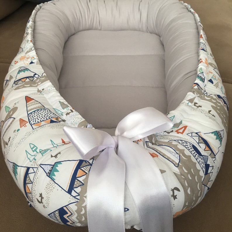 BABY NEST BED Doublesided baby nest bed newborn babynest co Etsy
