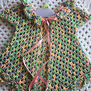 Robe bébé fille vêtements enfant en bas âge taille Babygirl tenue robe tricotée nouveau-né bébé douche cadeau bébé coloré robe bébé tricots bébé en crochet