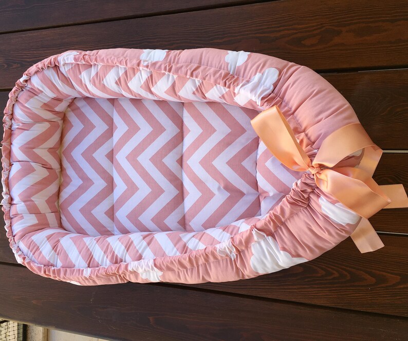 Pink Baby Nest Bed Newborn Baby Carrier Organic Cotton and Etsy