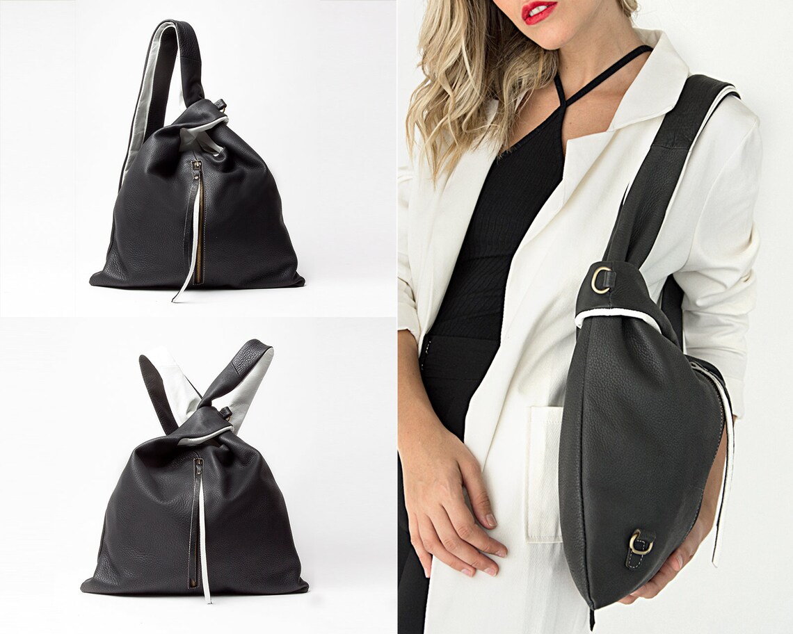 Convertible Backpack shoulder sling bag and crossbody purse Etsy