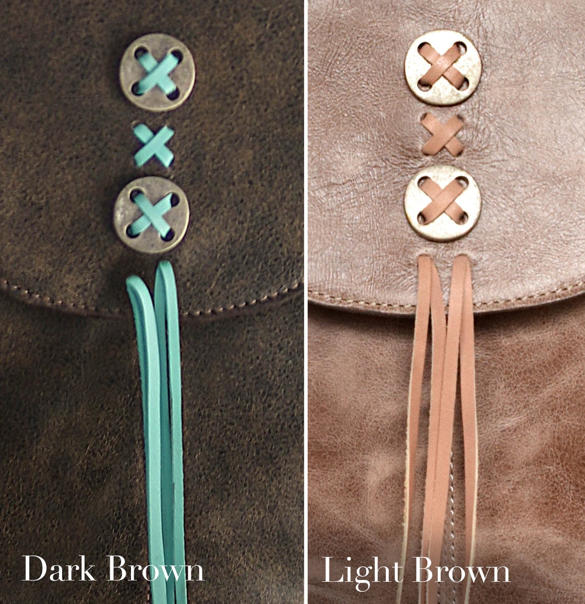 Distressed Leather Small Backpack Purse With Tassels Small Red Etsy