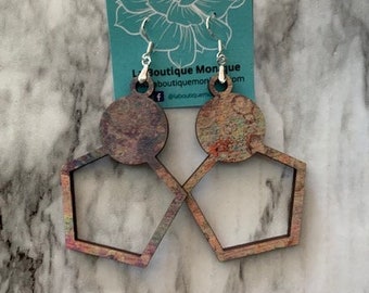 Paige Wooden Statement Earrings