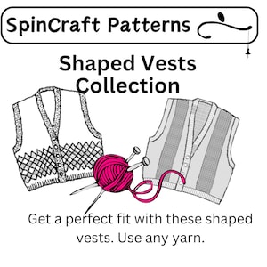 Vest Shapes Knitting Pattern Collection