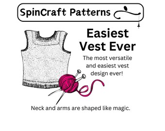 Easiest Vest Ever Knitting Pattern