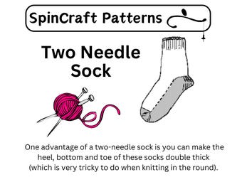 Two Needle Socks Knitting Pattern