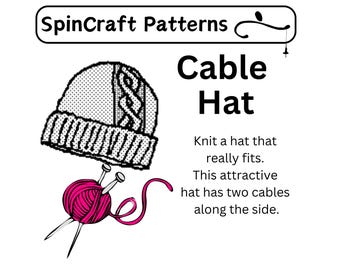 Cable Hat Knitting Pattern