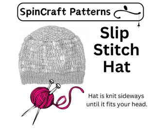 Slip Stitch Hats Knitting Pattern