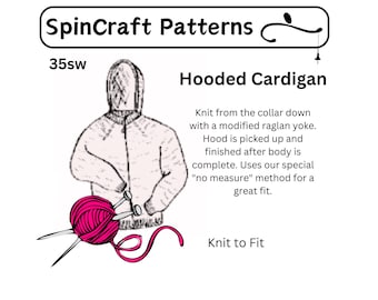 Hooded Cardigan Knitting Pattern
