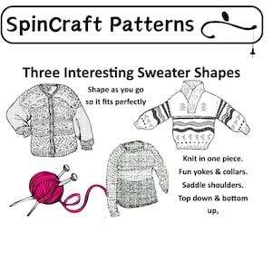 Sweater Shapes Handspun Knitting Patterns
