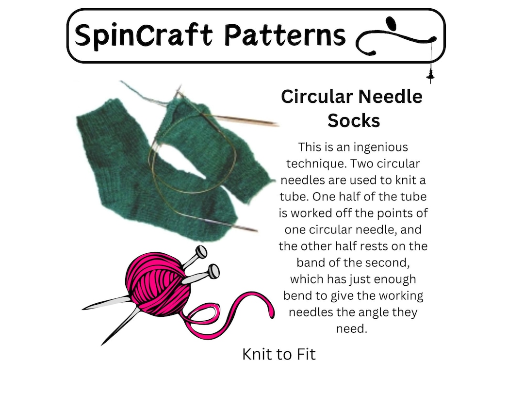 Knitting Socks on Circular Needles Etsy