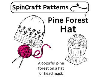 Pine Forest Hat & Shell Knitting Pattern