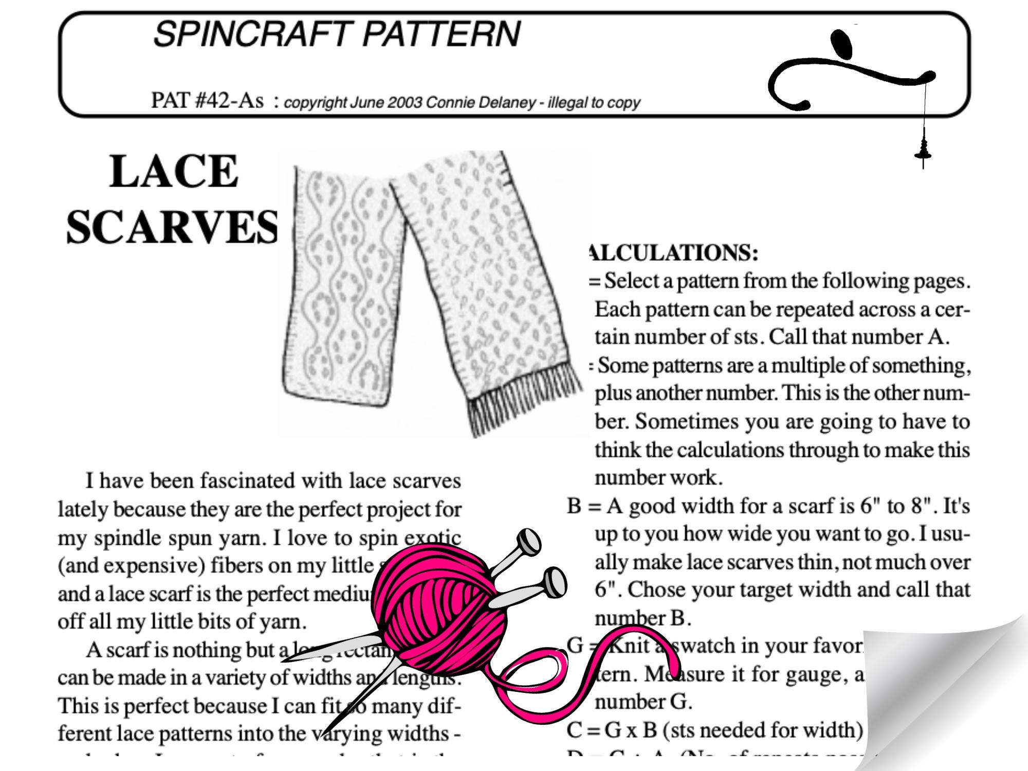 Scarf Knitting Patterns for Handspun Yarn - Etsy