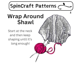 Wrap Around Shawl Knitting Pattern