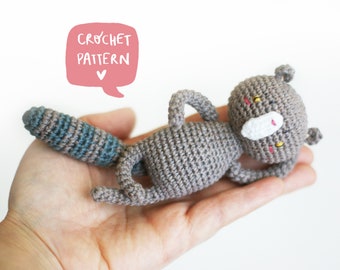 Zeus the spoiled cat pattern. Amigurumi cat pdf tutorial step by step. Crochet cat pdf pattern.