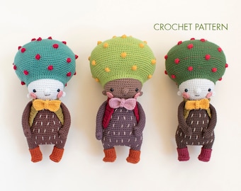 Don, the elegant tree crochet pattern. PDF amigurumi tutorial step by step. Amigurumi tree step by step: crochet tutorial with images.