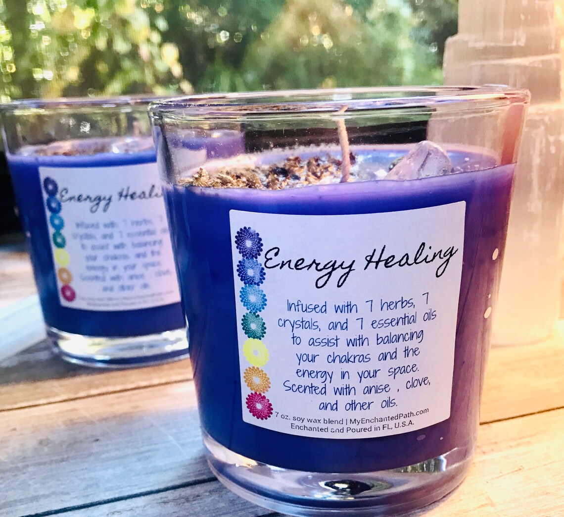 Energy Healing Candle Chakra Candle Candle for Balancing Etsy
