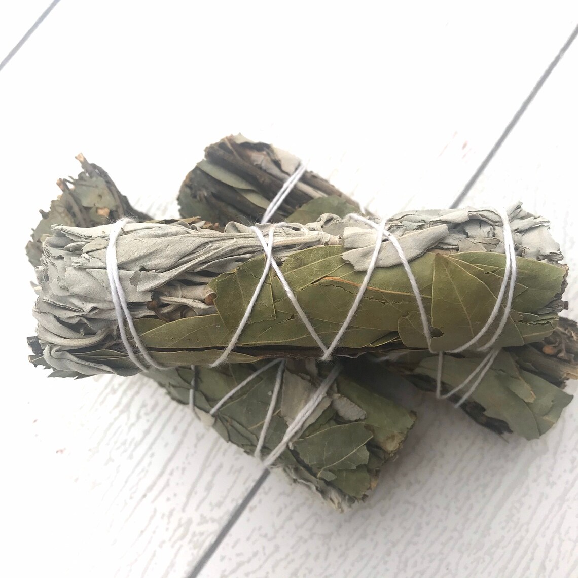 White Sage and Bay Leaf Smudge Stick 4 Etsy