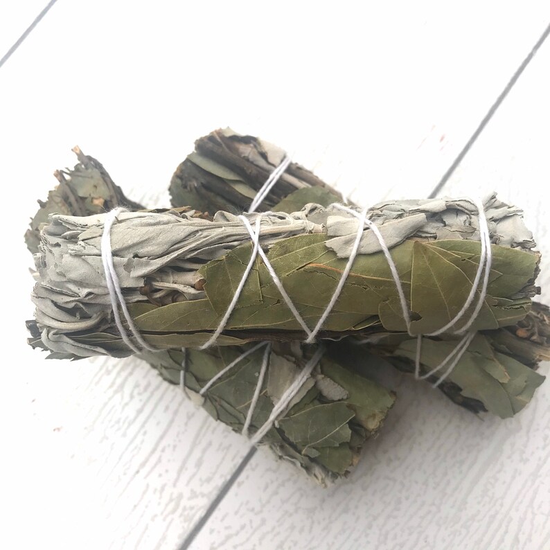 White Sage and Bay Leaf Smudge Stick 4 Etsy