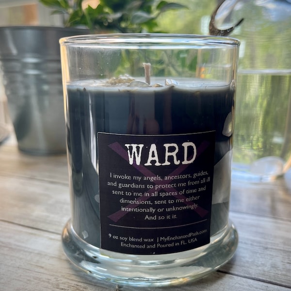 WARD | Protection Candle | Black Spell Candle