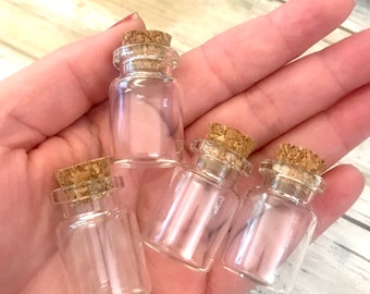 Small Empty Bottles for Jar Spells | Protection Jars | Jars for Herbs | sold individually