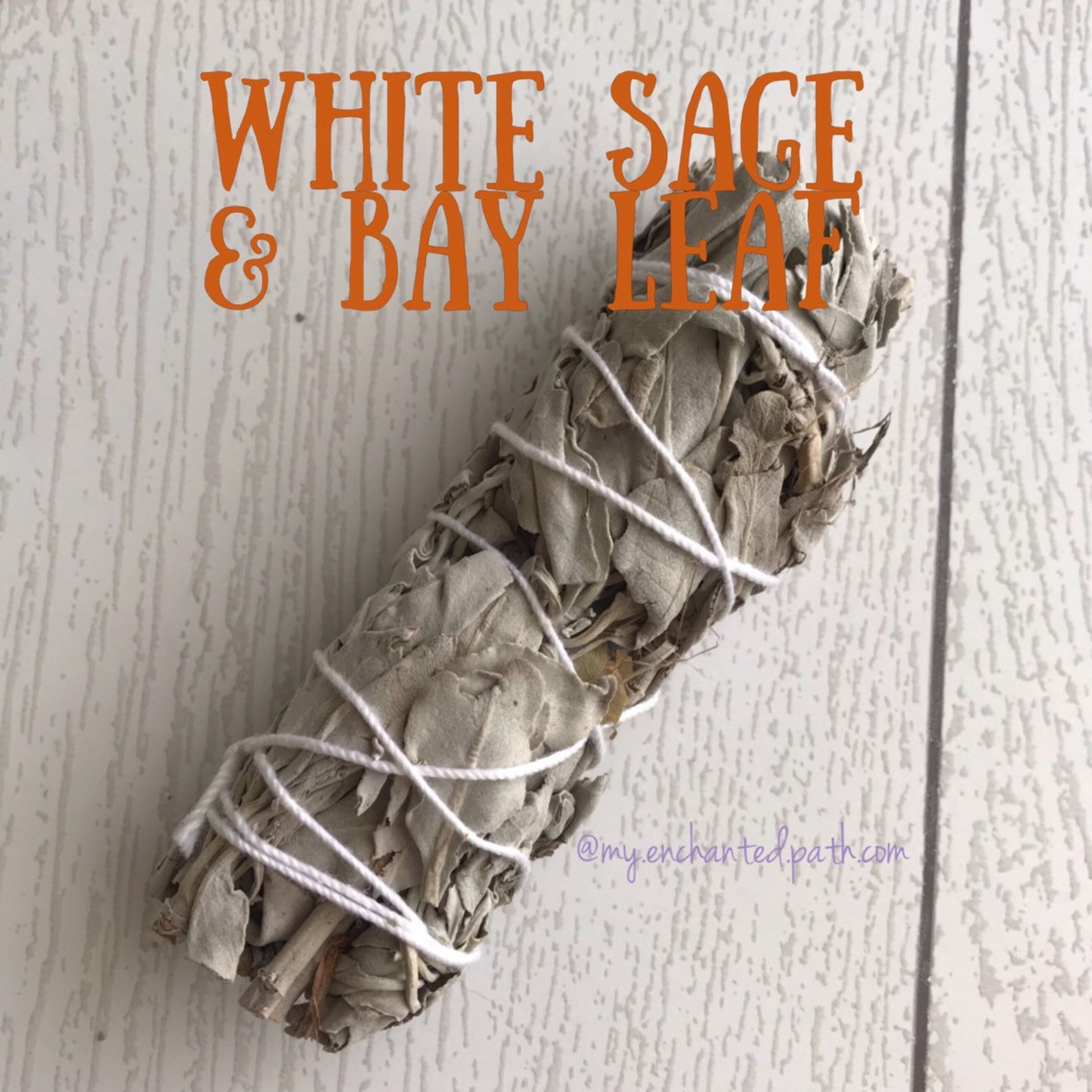 White Sage and Bay Leaf Smudge Stick 4 Etsy