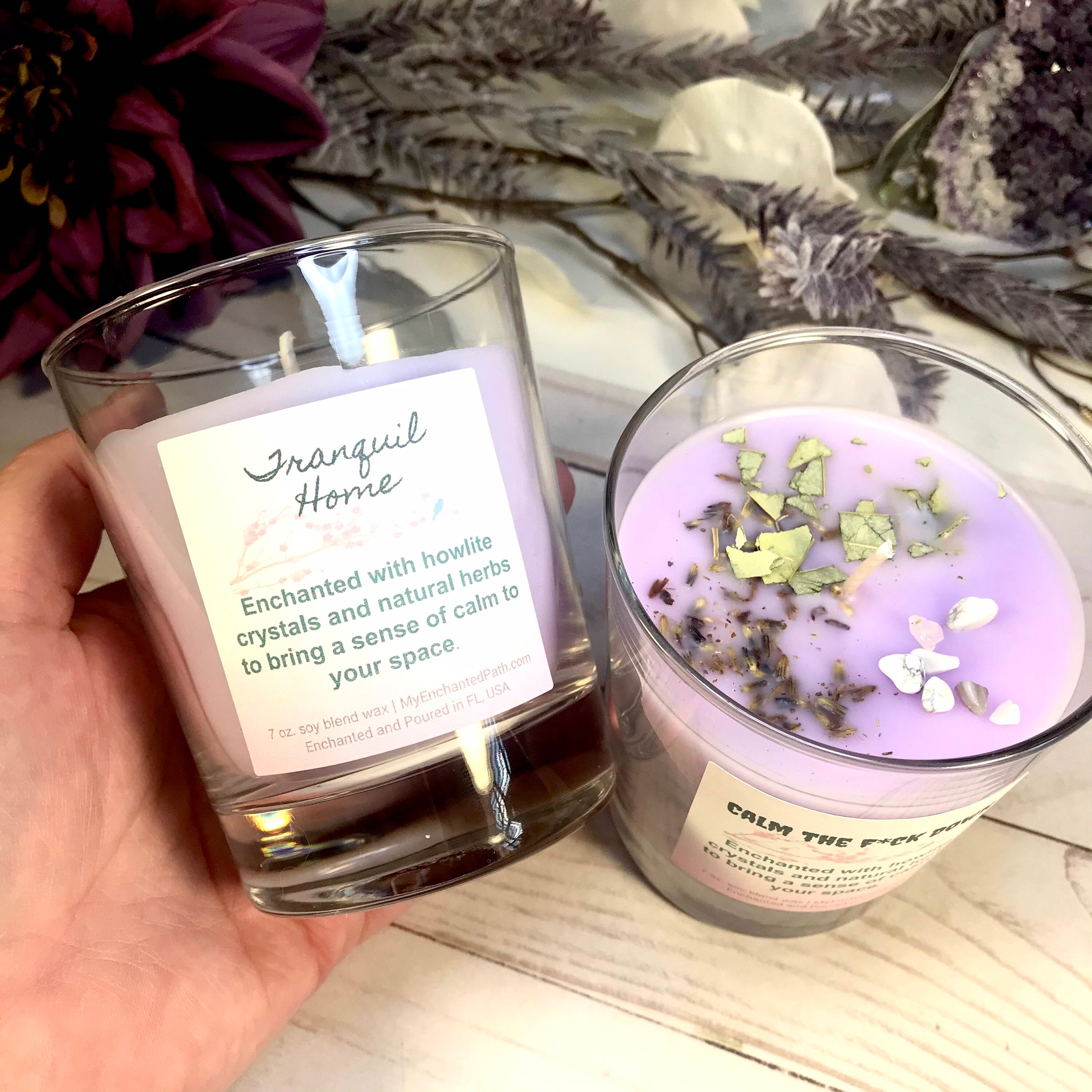 Calm the F Down Candle Tranquil Home Candle 7 ounce Etsy