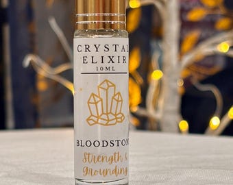 Bloodstone Crystal Elixir, Aromatherapy Roll On 10ml