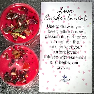 Love Enchantment Spell Tealights (set of 2), Heart Chakra