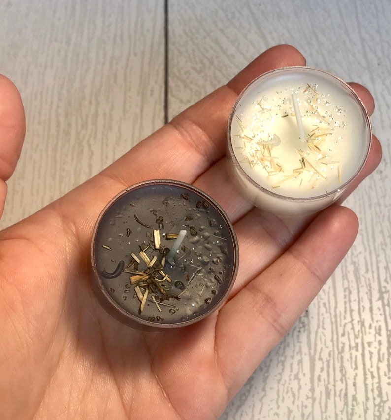 Set Full Moon Candles and New Moon Candles Tealight Etsy