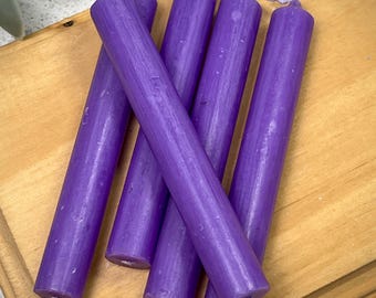 Purple Ritual Candles, Pack of 5, Unscented