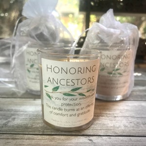 Honoring Ancestors Candle | Altar Candle | Ancestor Veneration | Offering Candle | Sold individually | 3.2 oz VOTIVE