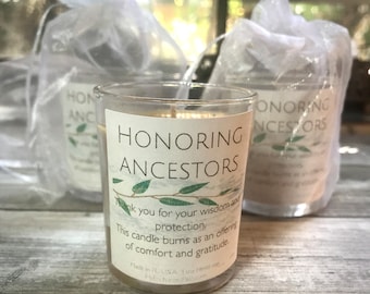 Honoring Ancestors Candle | Altar Candle | Ancestor Veneration | Offering Candle | Sold individually | 3.2 oz VOTIVE