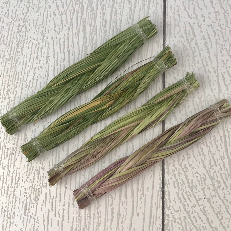 Sweetgrass Braid 4 inch Sweetgrass Smudge | Etsy