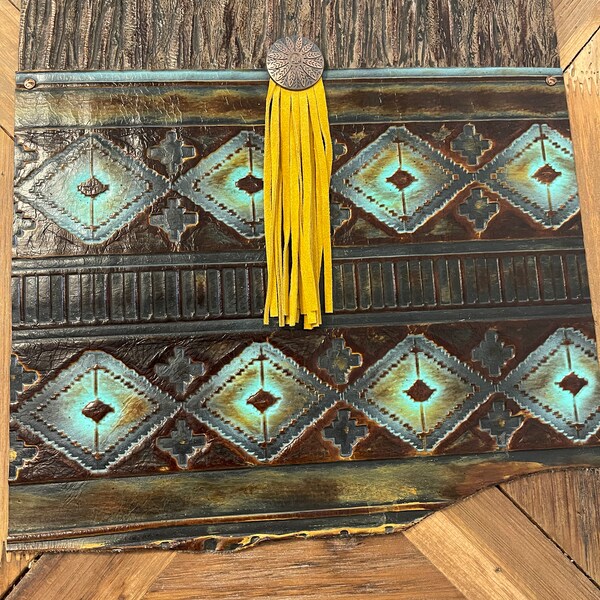 Leather Table Runner Etsy