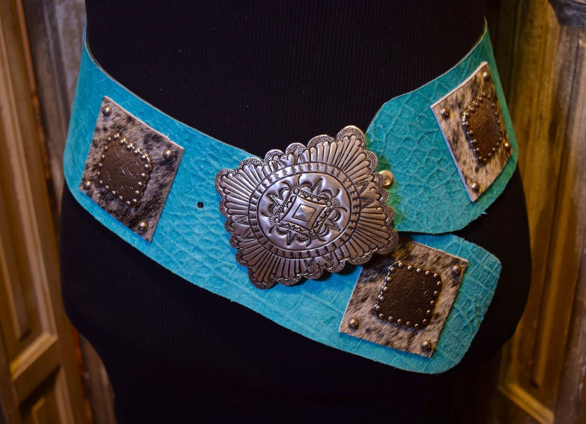 Western Leather Hip Belt Etsy
