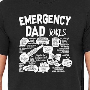 Emergency Dad Jokes Father's Day Birthday Gift Tshirt